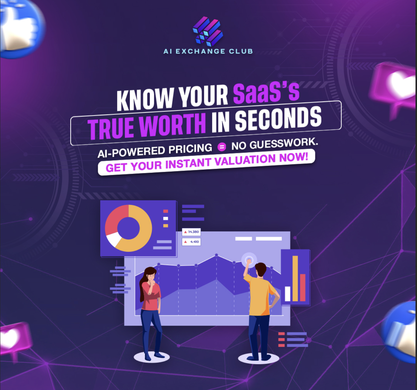Know your SaaS's true worth in seconds — AI-powered valuation